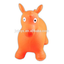 2015 Plastic Material pvc jumping animal horse for childrens